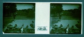 [Unid. man playing golf]