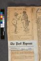 Newspaper cartoon playing on Kodak's slogan "You Press the Button, We Do the Rest"