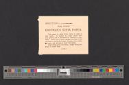 Directions for using Eastman's Sepia Paper