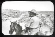 Frederick Monsen on horse, Arizona Trip