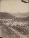[Encampment in hills]