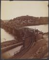 [Bollman Truss Bridge and general view of Harpers Ferry]
