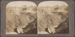 The Sinuous, Tawny Colorado, Curving Out of Impenetrable Shadows - Up the River From Peritese Point to Zoroaster Tower, Grand Canyon of Arizona.
