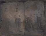 [Two men (uncut plate)]