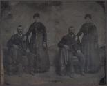 [Man and woman (uncut plate)]