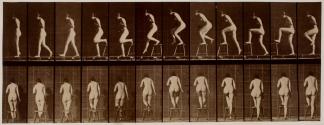 Miss Epler stepping on chair