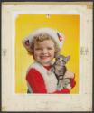 PARENTS MAG, GIRL WITH CAT, COLOR, NO DATE