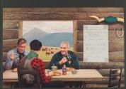 [Cattle ranchers eating pancakes (Karo)]