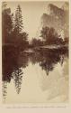 Mirror View of the Three Brothers reflected in the Merced River, Yosemite