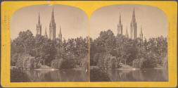 Vue dans le parc à Wiesbaden