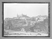 Tolede Alcazar et Vue du pont d'Alcantara