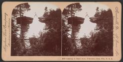 Leaping to Stand Rock, Wisconsin Dells, Wis., U.S.A.
