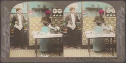 Mr. Newlywed Just Looks into the Kitchen Again