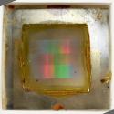 [Superposed spectra developed with hydrokinon and bleached]