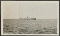 A ship passing us in Indian Ocean, African Safari