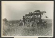 Martin and Osa make camp, African Safari