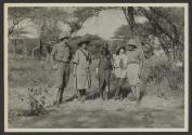 Kissimani (the Well) Carl and Mary Akeley, Mr. Lee and Osa with native belle, African Safari