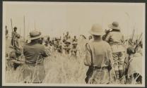 After lion spearing, Serongetti plains, African Safari