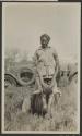 George Eastman's eland with Saasita, African Safari