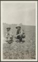 Osa Johnson and Dan Pomeroy with ostrich egg - Seronea, African Safari