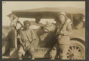 Gun bearer and George Eastman's first lion, African Safari