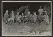 George Eastman and companions at night, African Safari