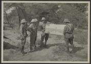 George Eastman viewing panormaic photo, African Safari