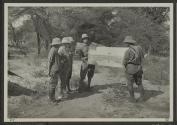 George Eastman viewing panoramic photo, African Safari