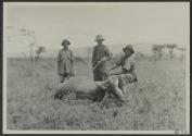 Dan Pomeroy and eland, African Safari