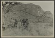 Osa Johnson with natives, African Safari