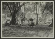 George Eastman and companions resting in shade, African Safari