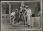 George Eastman and companions on steps