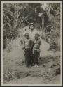 Martin Johnson with native tribespeople, African Safari
