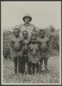 Martin Johnson with native tribespeople, African Safari