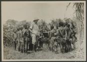 Martin Johnson and native tribespeople, African Safari