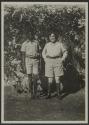 Osa Johnson with native man, African Safari