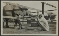 Osa Johnson and elephant, African Safari