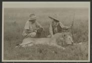 This fellow charged - we didn't have time for a movie. I got him in the chest, Martin got him in the brain. He dropped almost upon the car. African Safari