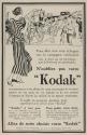 French advertisement for Kodak Cameras featuring the Kodak Girl