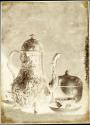 [Still life with teapot, cup and saucer]