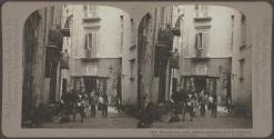 The milkman, long-distance marketing, a daily episode in Naples' crowded streets, Italy