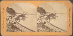 [Veytaux-Chillon Railway Station and Chillon Castle, Switzerland]