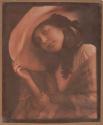 [Portrait of a woman in large hat - Mrs. E.K. Leech (?)]