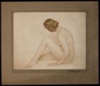 [Seated nude woman]
