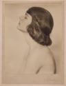 [Woman in profile]