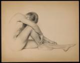 [Seated nude man]