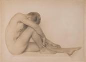 [Seated nude man]