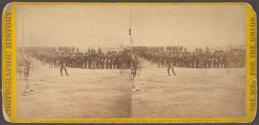 Rebel Prisoners on their way to the rear, capured by General Sheridan at Five Forks April 3rd 1865, This view was taken April 3rd, after the storming of Petersburg, Virginia