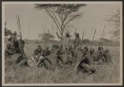 Akeleys with native tribesmen, African Safari