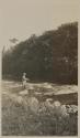Osa Johnson fly fishing, African Safari